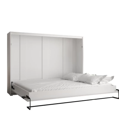 Horizontálna výklopná posteľ HAZEL 160 - matná biela 