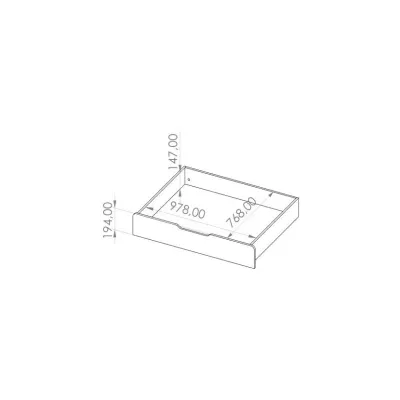 Posteľ do izby pre teenagerov DARCY - 90x200, hikora / matná biela