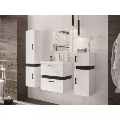 Kúpeľňový set LERA 1 - biely / čierny