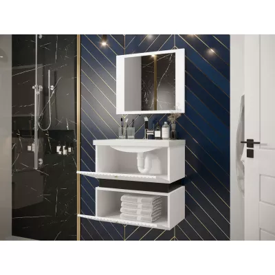 Kúpeľňová zostava SALVATORA 6 - biela / čierna