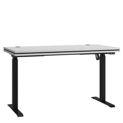 Písací stôl KORTY 2 - svetlý šedý / čierny