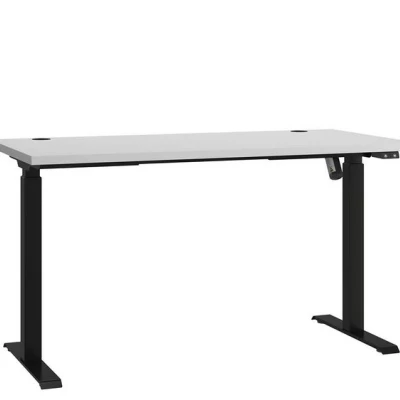 Písací stôl KORTY 1 - svetlý šedý / čierny