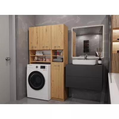 Kúpeľňová skrinka nad práčku RISTO 3 - dub artisan