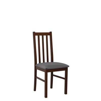 Čalúnená stolička do jedálne EDON 10 - orech / tmavá šedá