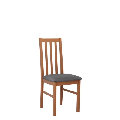 Čalúnená stolička do jedálne EDON 10 - jelša / tmavá šedá