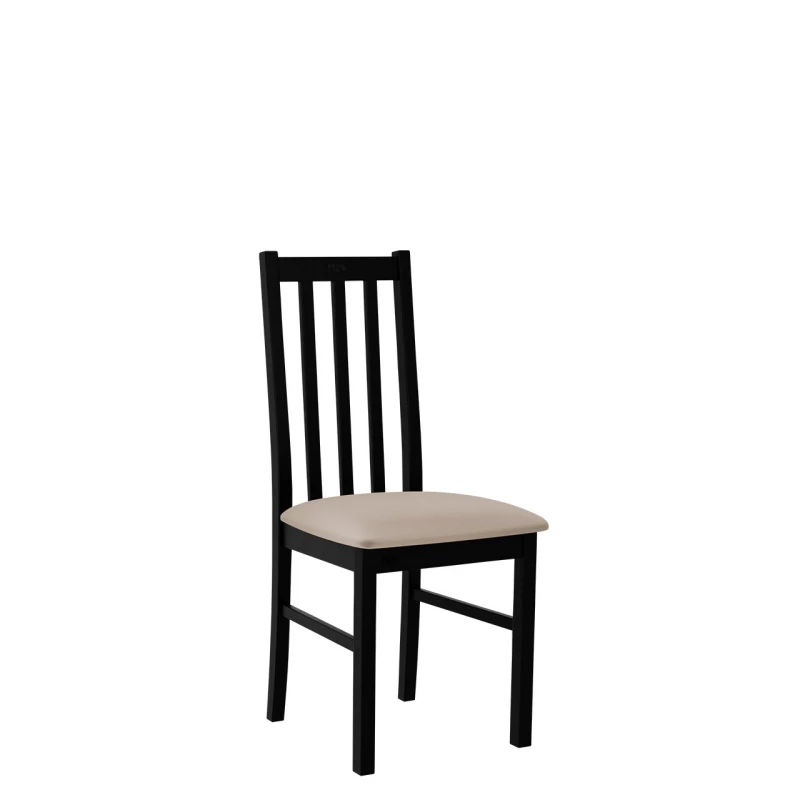 Čalúnená stolička do jedálne EDON 10 - čierna / béžová