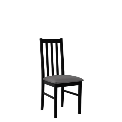 Čalúnená stolička do jedálne EDON 10 - čierna / tmavá šedá