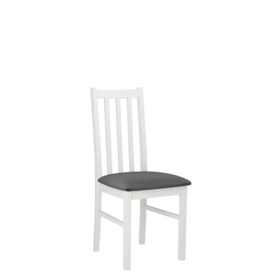 Čalúnená stolička do jedálne EDON 10 - biela / tmavá šedá