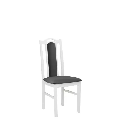Stoličky do jedálne EDON 9 - biela / tmavá šedá