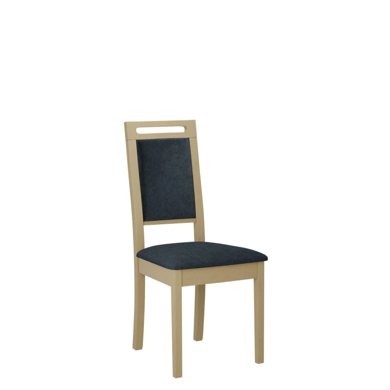 Čalúnená stolička do jedálne ENELI 15 - dub sonoma / námornícka modrá