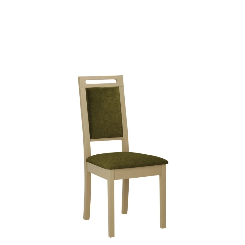 Čalúnená stolička do jedálne ENELI 15 - dub sonoma / tmavá olivová