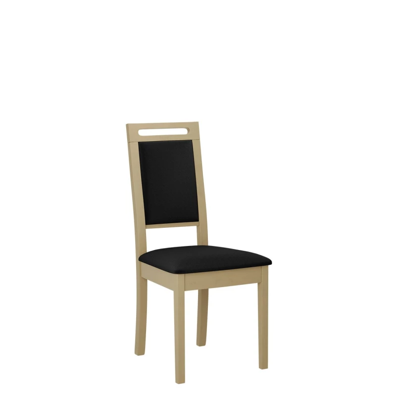 Čalúnená stolička do jedálne ENELI 15 - dub sonoma / čierna