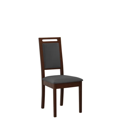 Čalúnená stolička do jedálne ENELI 15 - orech / tmavá šedá