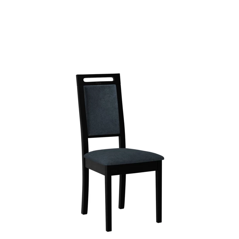 Čalúnená stolička do jedálne ENELI 15 - čierna / námornícka modrá