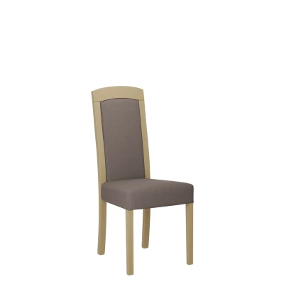 Jedálenská stolička s čalúneným sedákom ENELI 7 - dub sonoma / hnedá 1
