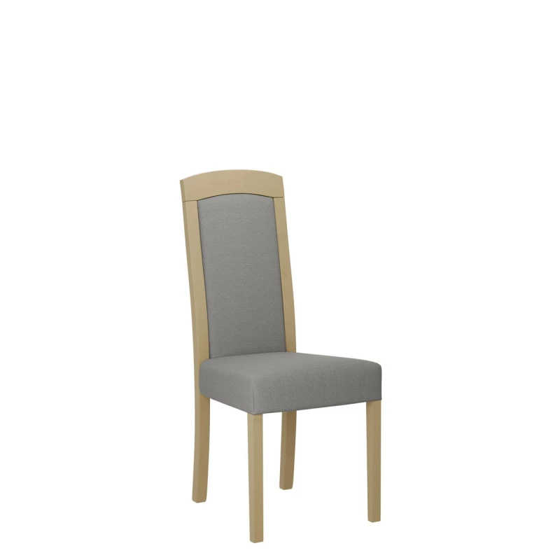 Jedálenská stolička s čalúneným sedákom ENELI 7 - dub sonoma / šedá