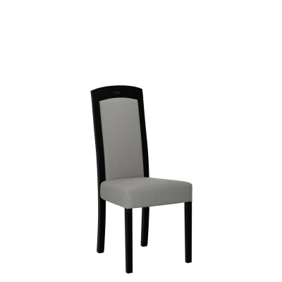 Jedálenská stolička s čalúneným sedákom ENELI 7 - čierna / šedá