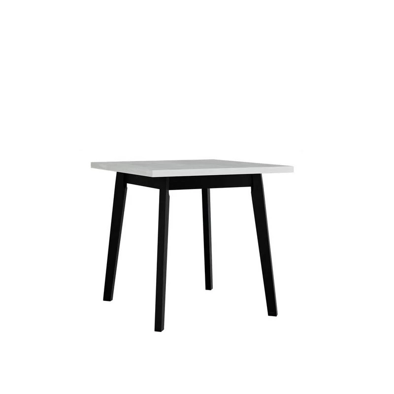 Jedálenský stôl 80x80 cm AMES 1 - biely / čierny