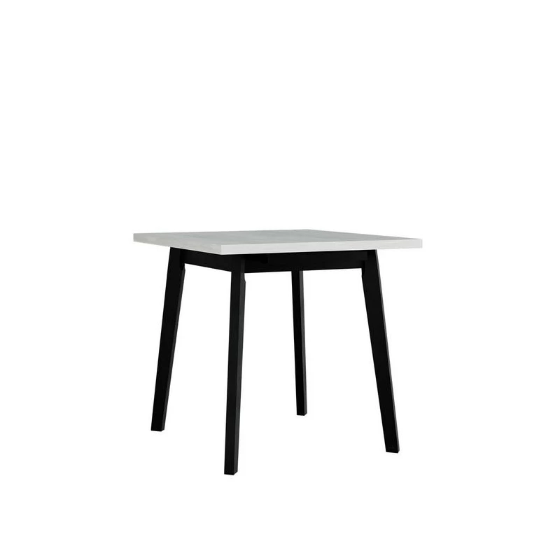 Rozkladací jedálenský stôl 80x80 cm AMES 2 - biely / čierny