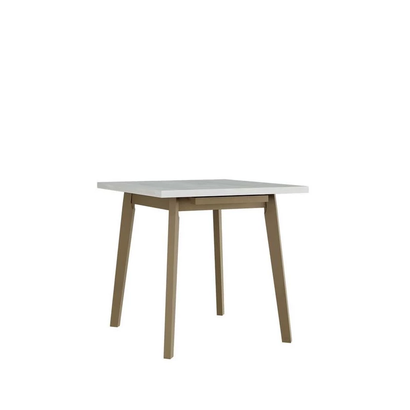 Rozkladací jedálenský stôl 80x80 cm AMES 2 - biely / dub sonoma
