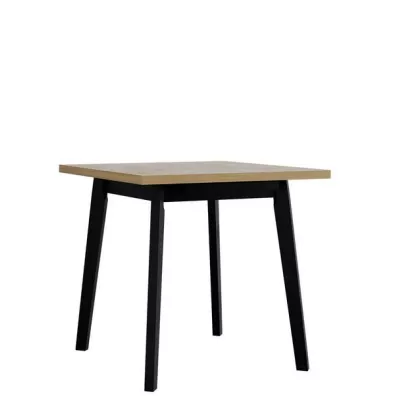 Rozkladací jedálenský stôl 80x80 cm AMES 2 - dub sonoma / čierny