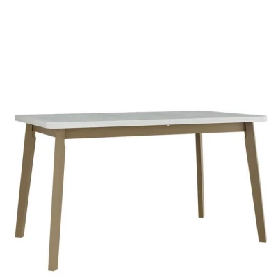 Rozkladací stôl do jedálne 140x80 cm AMES 6 - biely / dub sonoma