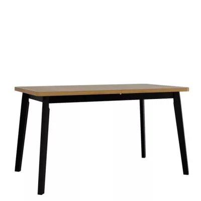 Rozkladací stôl do jedálne 140x80 cm AMES 6 - dub grandson / čierny