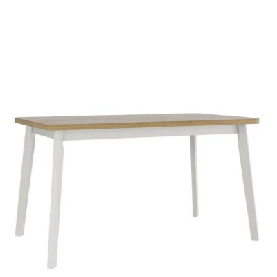 Rozkladací stôl do jedálne 140x80 cm AMES 6 - dub sonoma / biely