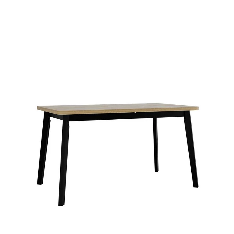 Rozkladací stôl do jedálne 140x80 cm AMES 6 - dub sonoma / čierny