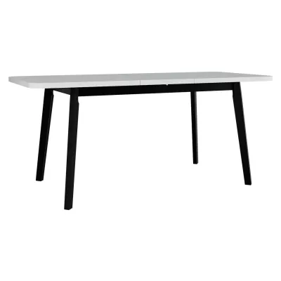 Rozkladací stôl do jedálne 140x80 cm AMES 6 - biely / čierny