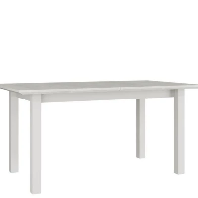 Rozkladací jedálenský stôl 160x90 cm BANGS 6 - biely