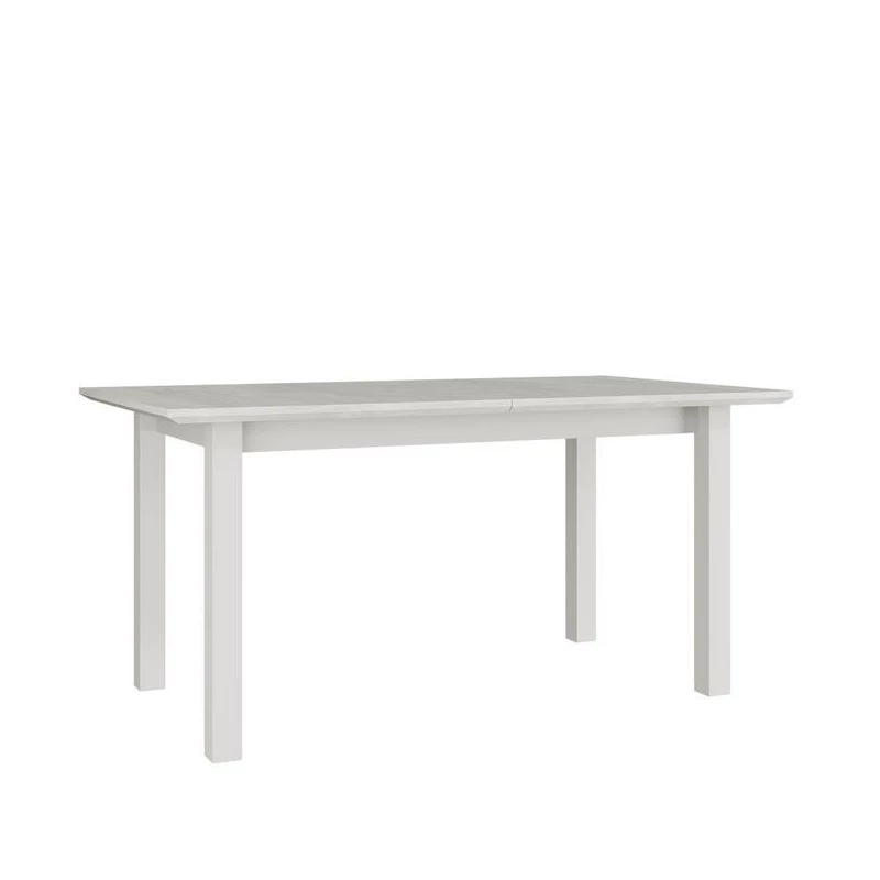 Rozkladací jedálenský stôl 160x90 cm BANGS 6 - biely