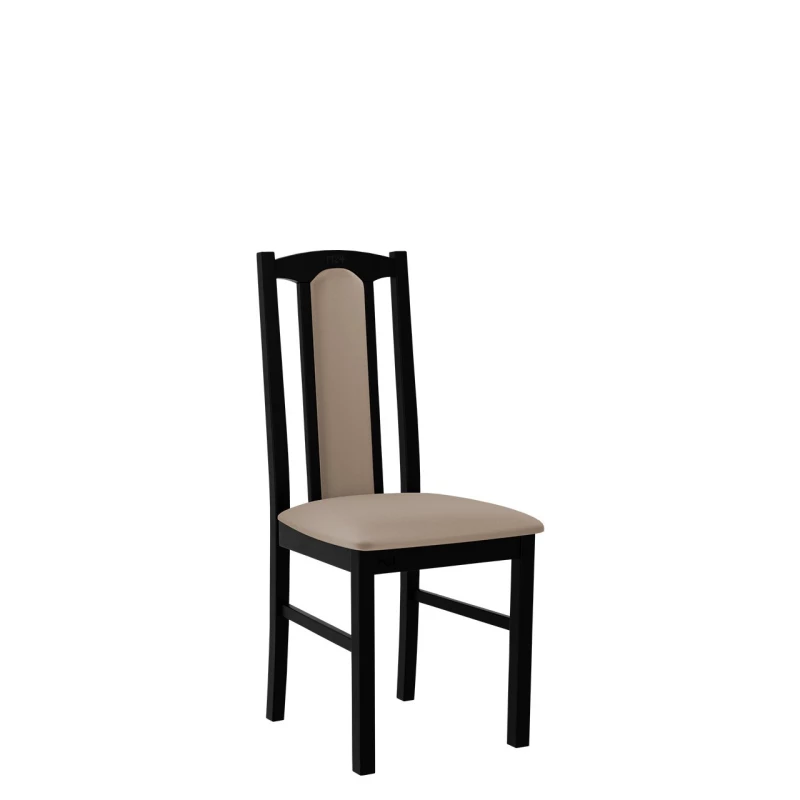 Čalúnená stolička do kuchyne EDON 7 - čierna / béžová
