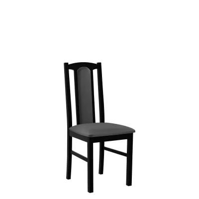 Čalúnená stolička do kuchyne EDON 7 - čierna / tmavá šedá