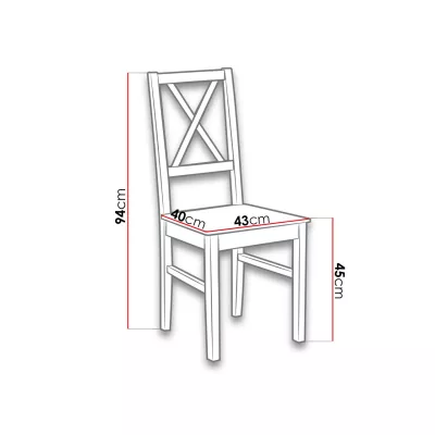 Jedálenská stolička DANBURY 10 - čierna