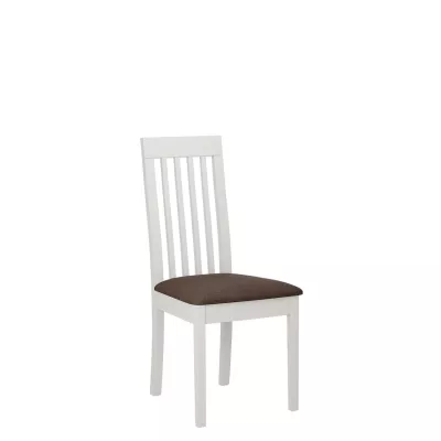 Kuchynská čalúnená stolička ENELI 9 - biela / hnedá 2