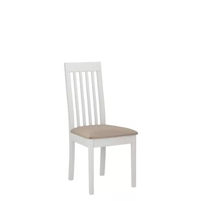 Kuchynská čalúnená stolička ENELI 9 - biela / béžová