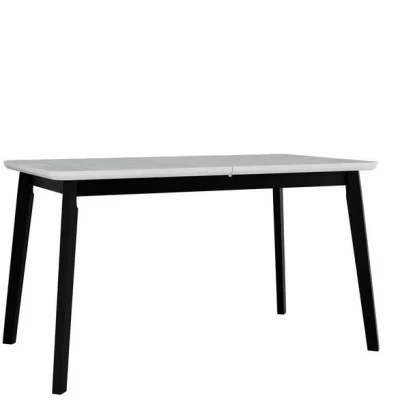 Rozkladací stôl do jedálne 140x80 cm ANGLETON 7 - biely / čierny