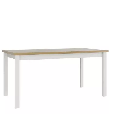 Rozkladací kuchynský stôl 160x90 cm ELISEK 4 - dub sonoma / biely