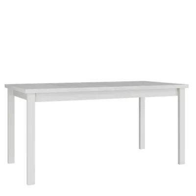 Rozkladací kuchynský stôl 160x90 cm ELISEK 4 - biely