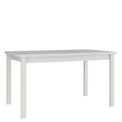 Rozkladací jedálenský stôl 140x80 cm ELISEK 2 - biely