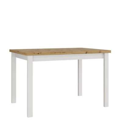 Rozkladací kuchynský stôl 120x80 cm ELISEK 1 - dub sonoma / biely