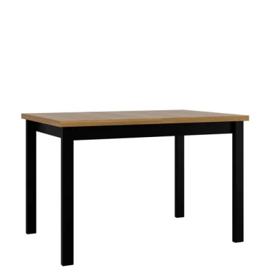 Rozkladací kuchynský stôl 120x80 cm ELISEK 1 - dub grandson / čierny
