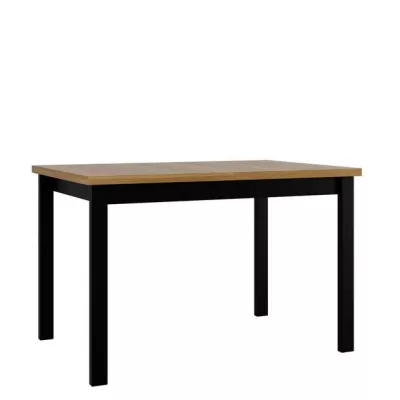 Rozkladací kuchynský stôl 120x80 cm ELISEK 1 - dub grandson / čierny