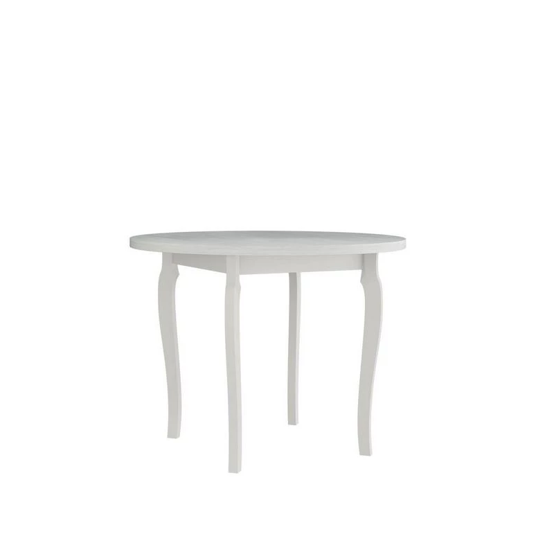Okrúhly jedálenský stôl 100 cm BAIRD 3 - biely