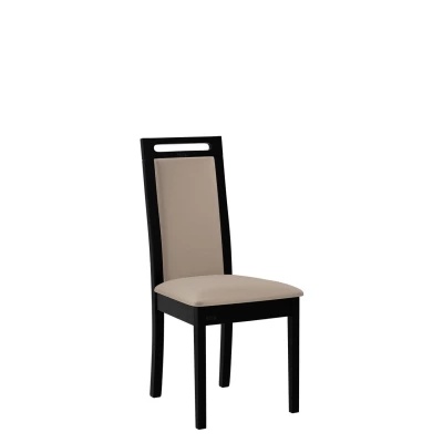 Čalúnená stolička do kuchyne ENELI 6 - čierna / béžová