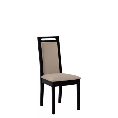 Čalúnená stolička do kuchyne ENELI 6 - čierna / béžová