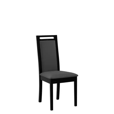 Čalúnená stolička do kuchyne ENELI 6 - čierna / tmavá šedá