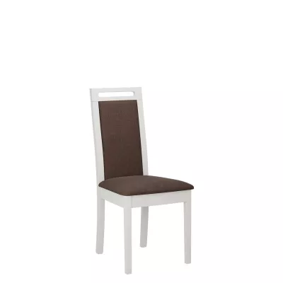 Čalúnená stolička do kuchyne ENELI 6 - biela / hnedá 2