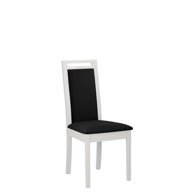 Čalúnená stolička do kuchyne ENELI 6 - biela / čierna